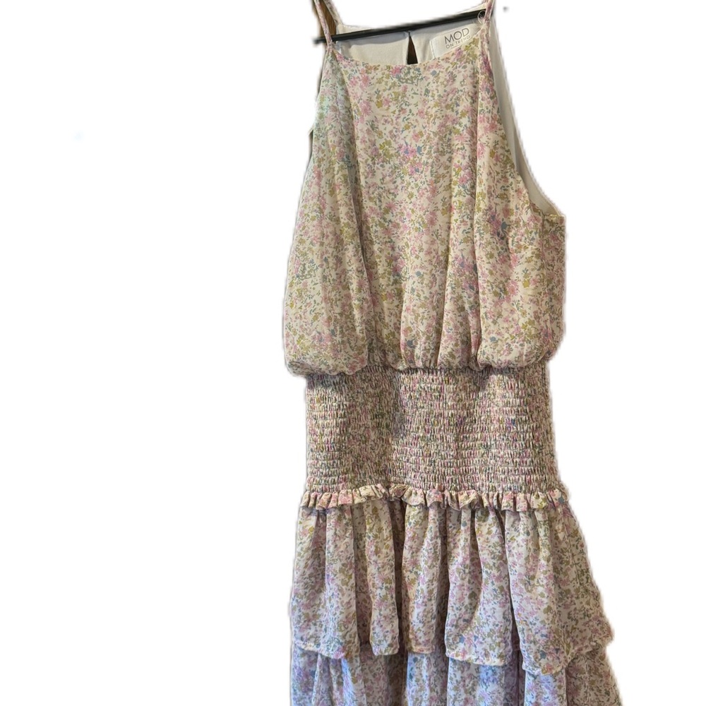 CO Floral Smocked Mini Dress